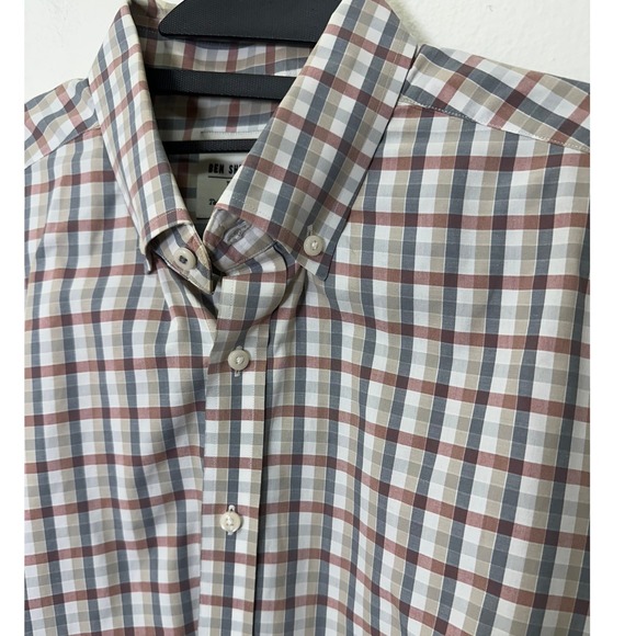 Ben Sherman Tailoring Men's Long Sleeve Button Down Shirt Tailored Skinny Fit - Picture 2 of 9